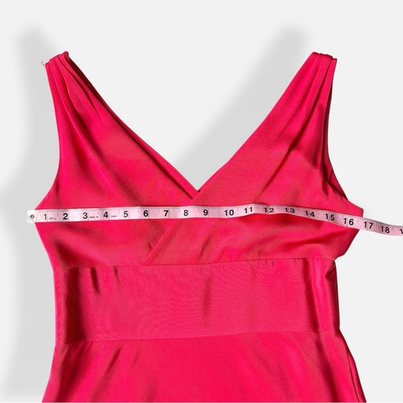 J. Crew Bright Pink Satin Silk Dress Y2K Size 4 - Picture 10 of 11